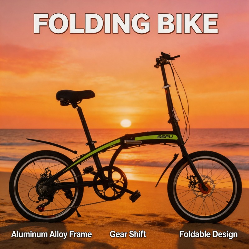 دراجة قابلة للطي بتصميم خفيف ا - مراجعة Commuter Biking وسعره